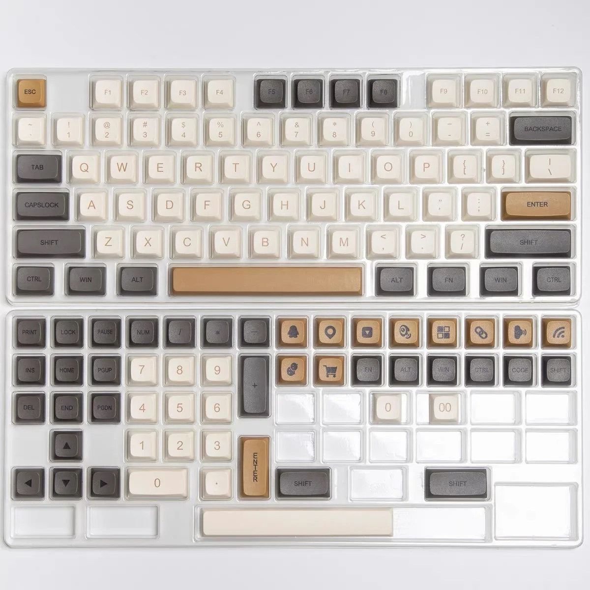 125 คีย์ PBT Keycap XDA โปรไฟล์ส่วนบุคคล Keycaps สําหรับ MX สวิทช์คีย์บอร์ด Fit 61/64 /68/87/96/104/108 คีย์บอร์ด