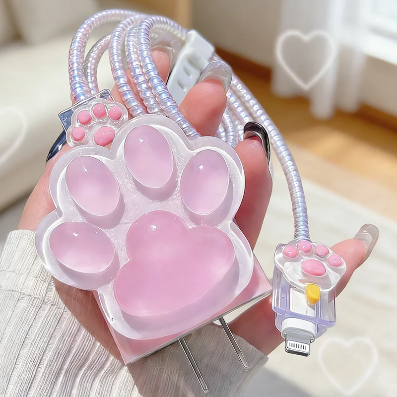 

Case for Apple 20W 18W charger protective case Data Line Charger Protector Cover Anti-break Charger Protective case Protectors