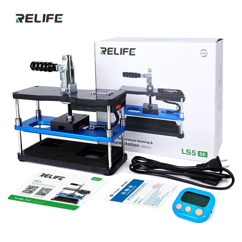 RELIFE LS5 SE التدفئة عقد منصة الضغط مجموعة أدوات الضغط للهاتف المحمول شاشة LCD التصفيح الغطاء الخلفي طقم تصليح