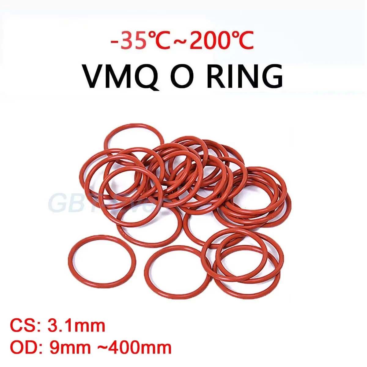 Vmq Red Silicone O-…
