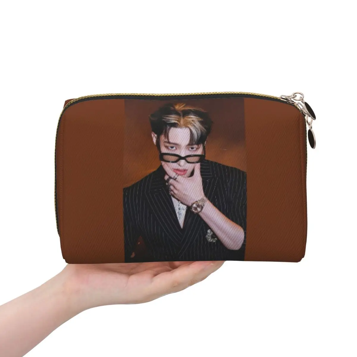 

Mingi Ateez - Spin Off From The Witness Halazia Women Cosmetic Bag Travel Makeup Organizer Pouch Toiletry Storage Dopp Kit Case