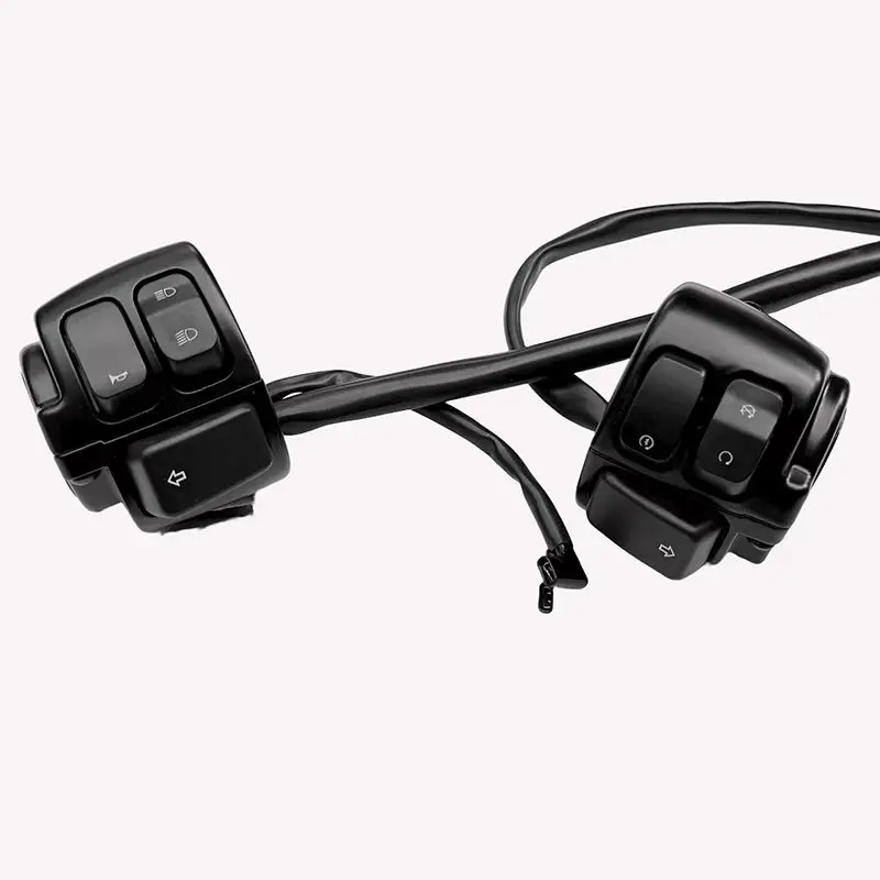 دراجة نارية سوداء 1 "المقود بدوره إشارة التحكم التبديل ل هارلي XL883 96-13 سبورتستر داينا V-ROD سوفتيل