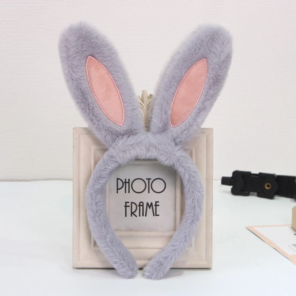 2-PCS Bunny Dress Opaska na głowę Dziewczęce opaski do włosów dla dzieci Królicze uszy Tkanina Kobiety Prezent Akcesoria Dorosły pluszowy kostium dziecięcy