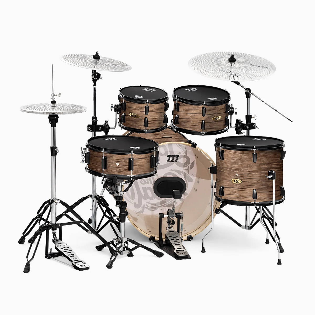 

Sale Manufacturers High Quality 333 Double-Faced God Poplar Wood Jazz Drum Set Professional Musical Instrument Model New