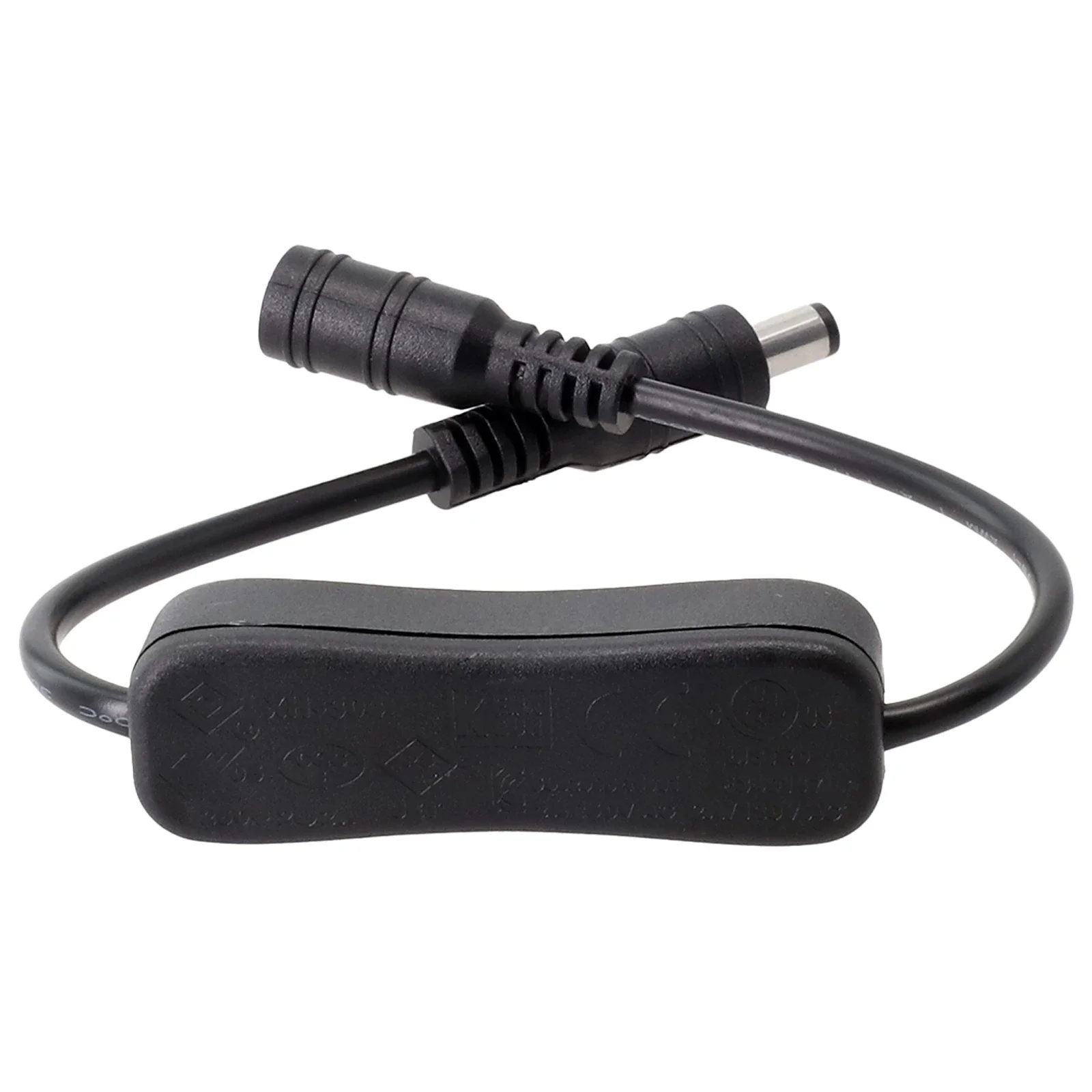 Inline On/Off Rocker Switch Cable Table Lamp Desk Light Cord Cable 5.5x2.1mm DC Jack For LED 5v/12v/24v Switch Accessories