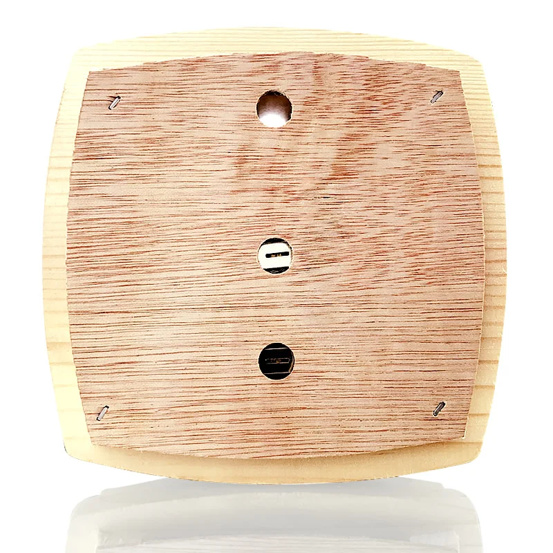 2-In-1 Indoor Wood Thermo-Hygrometer Thermometer Hygrometer Steam Room Sauna Steam Room Accessories Moisture Measurment Monitor