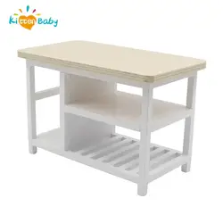 1/12 Doll House Furniture Miniature Wooden Console Table Cabinet Kitchen Room Sideboard Bathroom Living Room Shelf For Dollhouse