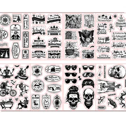 Halloween Skeleton Clear Stamp For DIY Scrapbooking Seal Card Making A5092