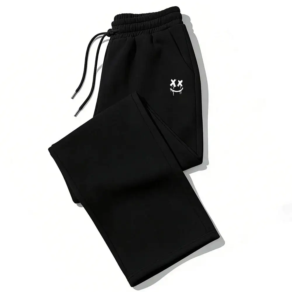 2026 New Men's Printed Training Wide-Leg Jogging Pants, Casual Sport Pants, Running Fitness Training Pants, Sportswear