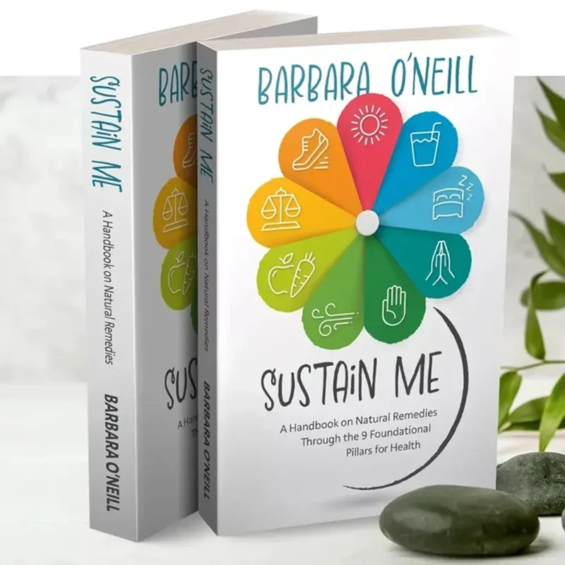 Sustain Me The 9. Groundational Pillars for Health Guide Book Podręcznik dotyczący środków naturalnych w języku angielskim w miękkiej oprawie