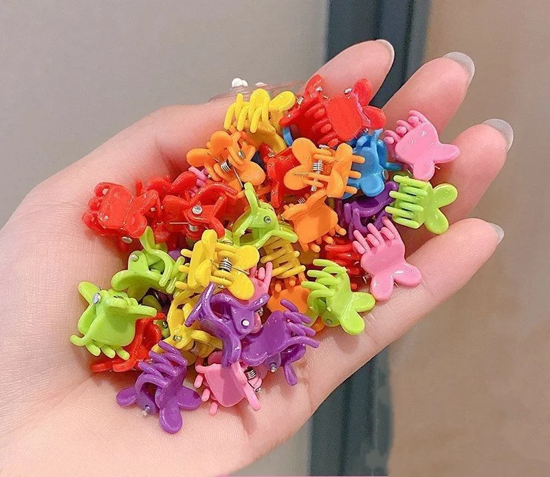 50PCS Modische Nette Kinder Haar Greifen Clip Weibliche Seite Clip Nette Prinzessin Haar Karte Schmuck Kopf Blume Mini Kleine haar Clip – Detail 5