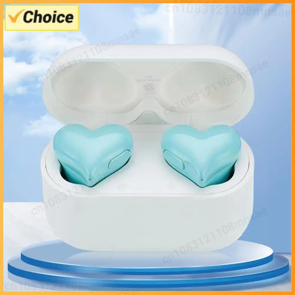 Wireless Earphones Hi-Fi Stereo Headphones Heartbuds Bluetooth-compatible In Ear Noice Cancelling for Student Girl Women
