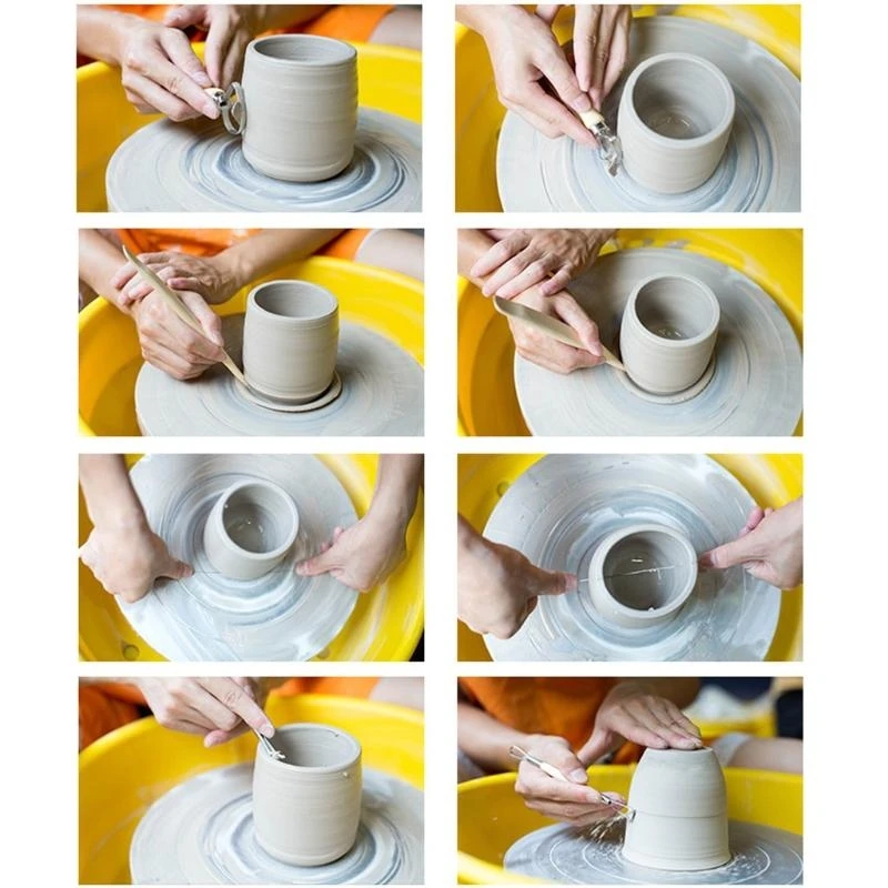 E06B 57 Pieces/Set Pottery Clay Tools Clay Sculpting Tools Clay Ceramic Pottery Modeling Tool for Beginners Professionals