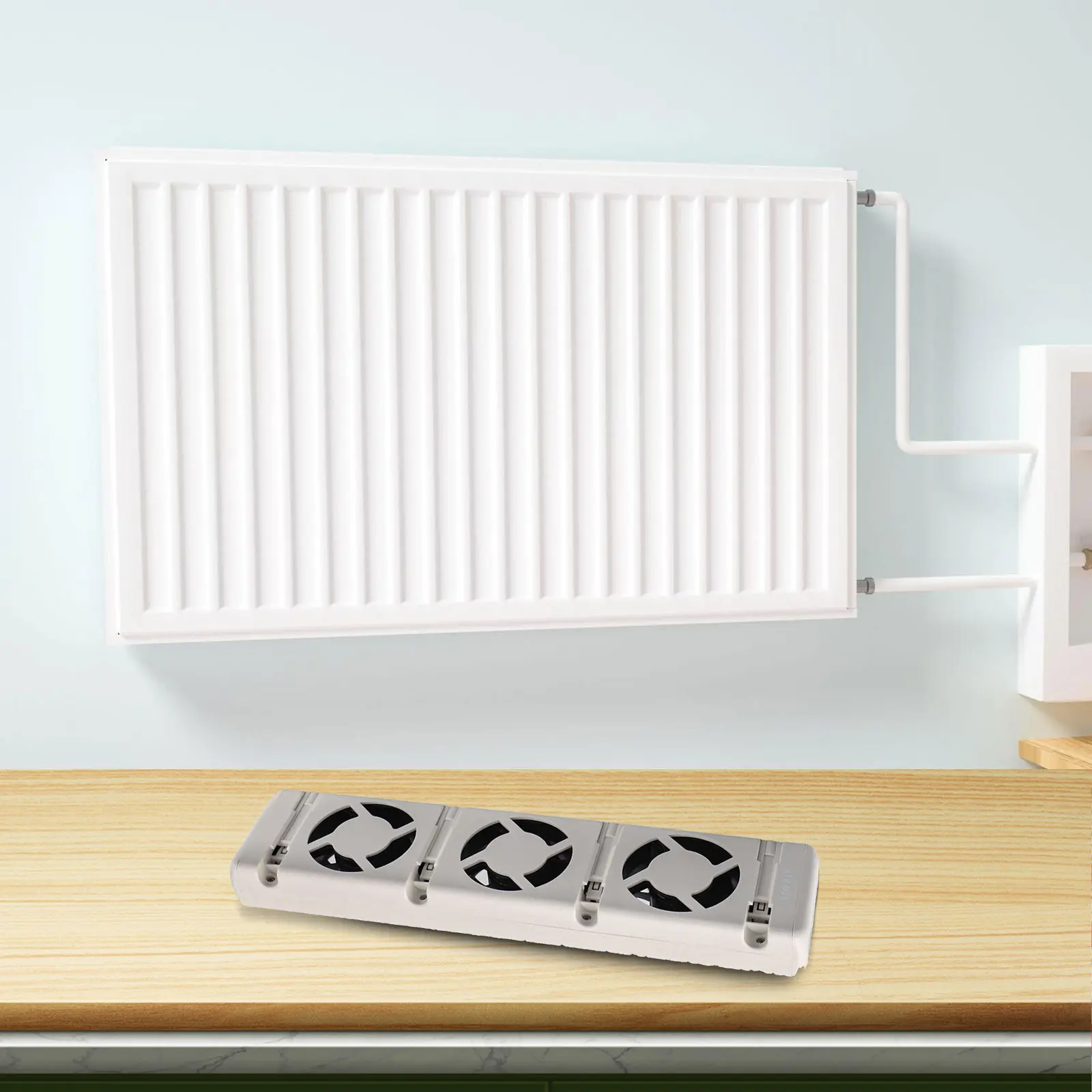 A Must Have Household Accessory Magnetic Thermostat Controlled Cooling Fan to Improve Heat Circulation Effortlessly