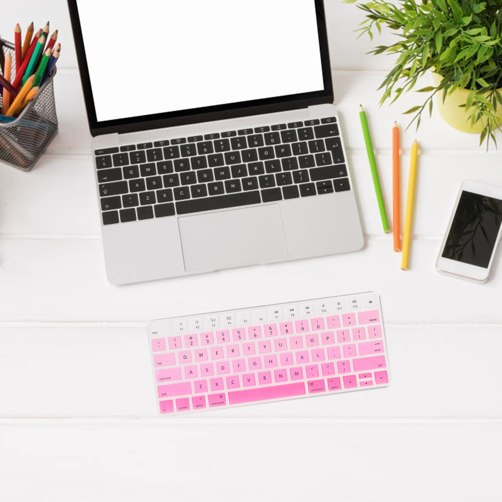 Protecteur de clavier étanche et anti-poussière, Film Tpu Ultra-fin de 0.12Mm pour clavier d'ordinateur portable sans fil, étui transparent