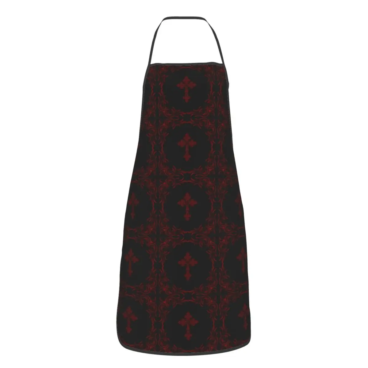 Gothic Vampire Halloween Haunted Mansion Apron Chef Cooking Tablier Sleeveless Bib Kitchen Cleaning Pinafore for Women Men