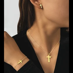 Stainless Steel Jewelry Set Cross Popular Ladies Jewelry Set High Quality Exquisite Jewelry Set Ladies Jewelry For Women Jewelry