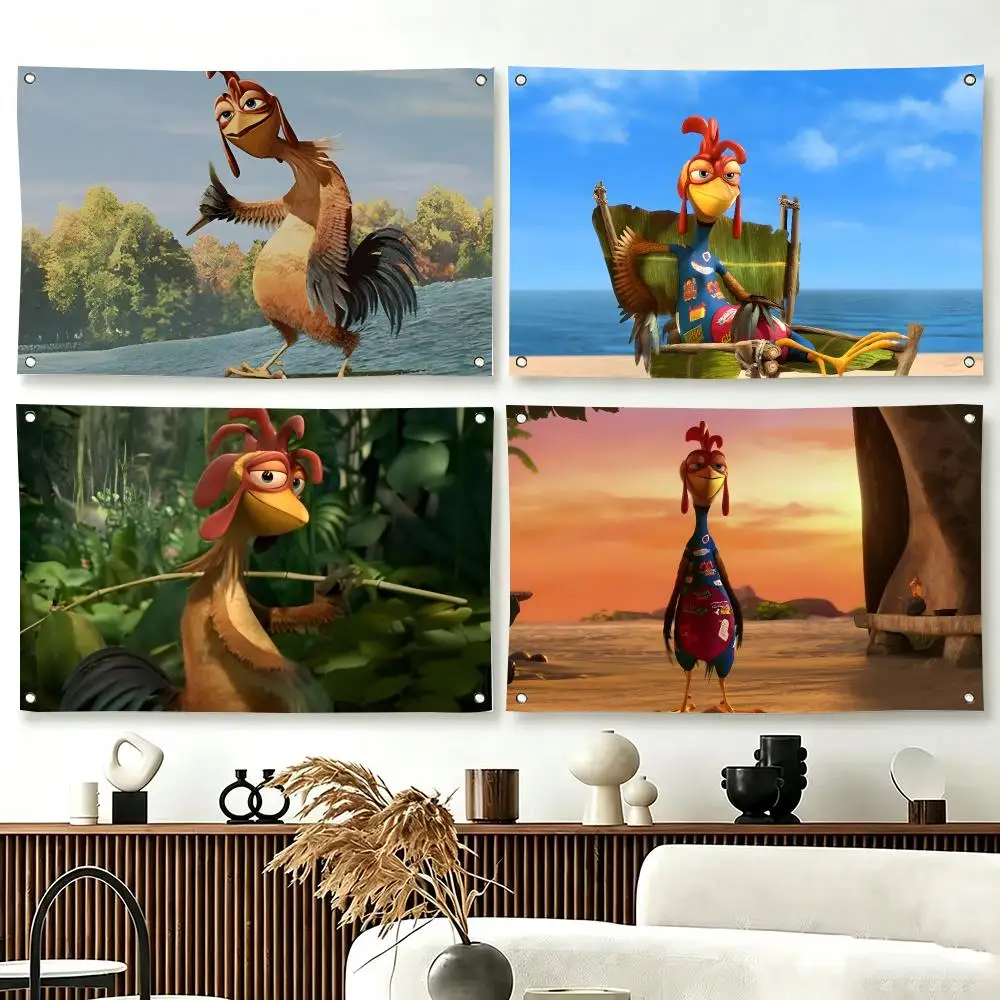 Anime Chicken Joe Flags  For Living Room Home Dorm Decor Wall Outdoor Camping Party Banner Gifts