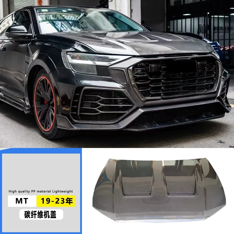

Carbon fiber Engine Cover for Q8 SQ8 RSQ8 19-23 modified Bonnet hood scoop body kit Car Accessories