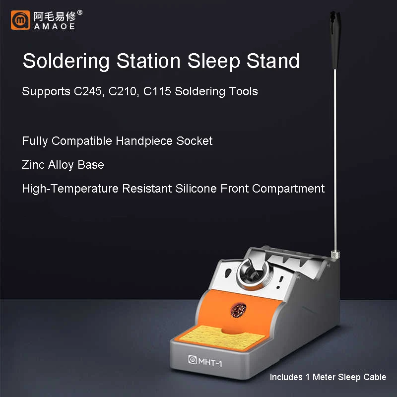 AMAOE MHT-1 Soldering Station Sleep Stand Universal C210 C245 C115 Soldering Iron Sleep Holder Welding Sleep Base