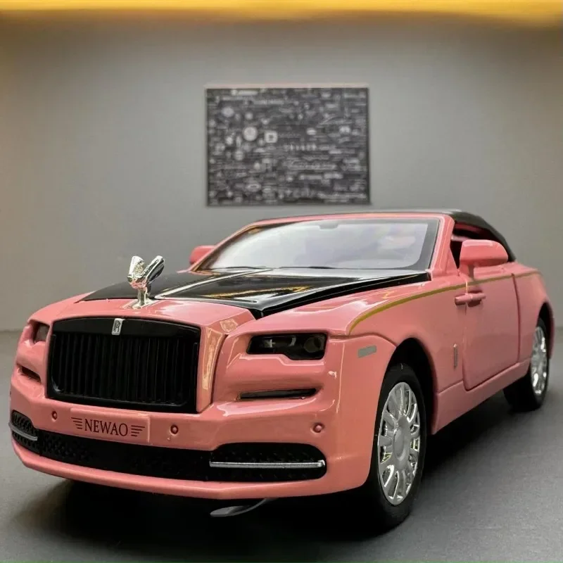 1:32 Rolls Royces Dageraad Legering Automodel Gegoten Metalen Speelgoedvoertuigen Simulatie Geluid En Licht Model Auto Kinderen Speelgoed Geschenken