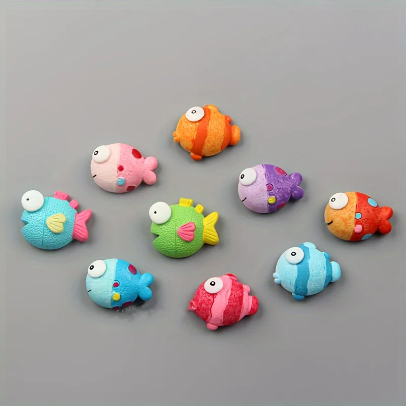 5pcs/set fish fridge magnet set office photo message Whiteboard refrigerator magnetic stickers magnets home deco