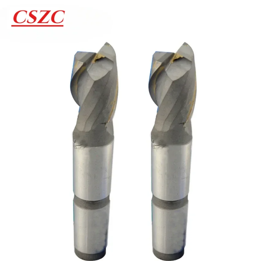 NEW 14-63mm Morse taper MT2 MT3 shank keyway milling cutter white steel two edge milling cutter hss6542 high speed steel 2 flute