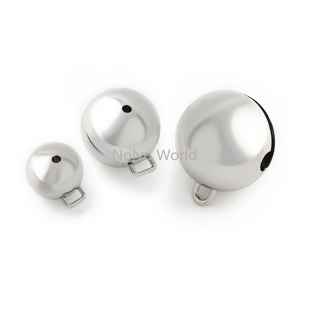 4/10/20PCS 30-40-49mm Silver Metal Decorative Bell Balls For Pendants Hanging Christmas Ornaments Bags Handbag Purse Accessories