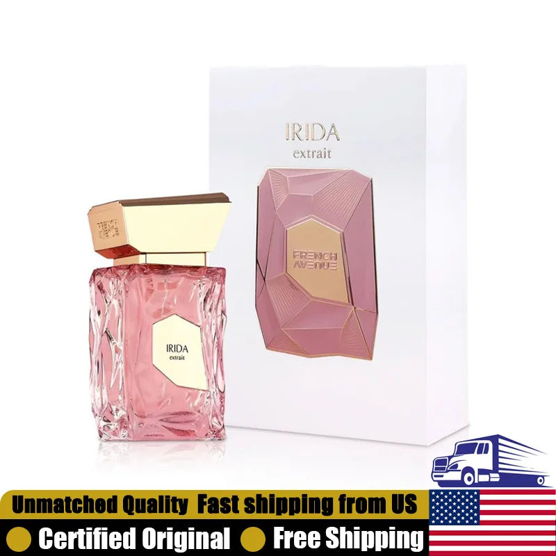 

French Avenue Irida Eau de Parfum Spray 3.4 Ounce Lasting Fruity Floral Unisex Pheromones Cologne 100 ML Premium Arabian Perfume