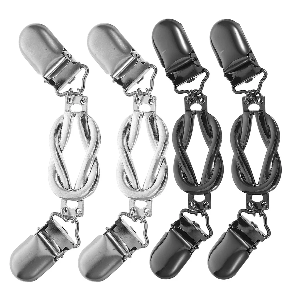 4 قطعة مقاطع سترة شال خمر الرجعية موضة طوق دبابيس سترة دبابيس الملابس الأنيقة والاكسسوارات موضة طوق دبوس