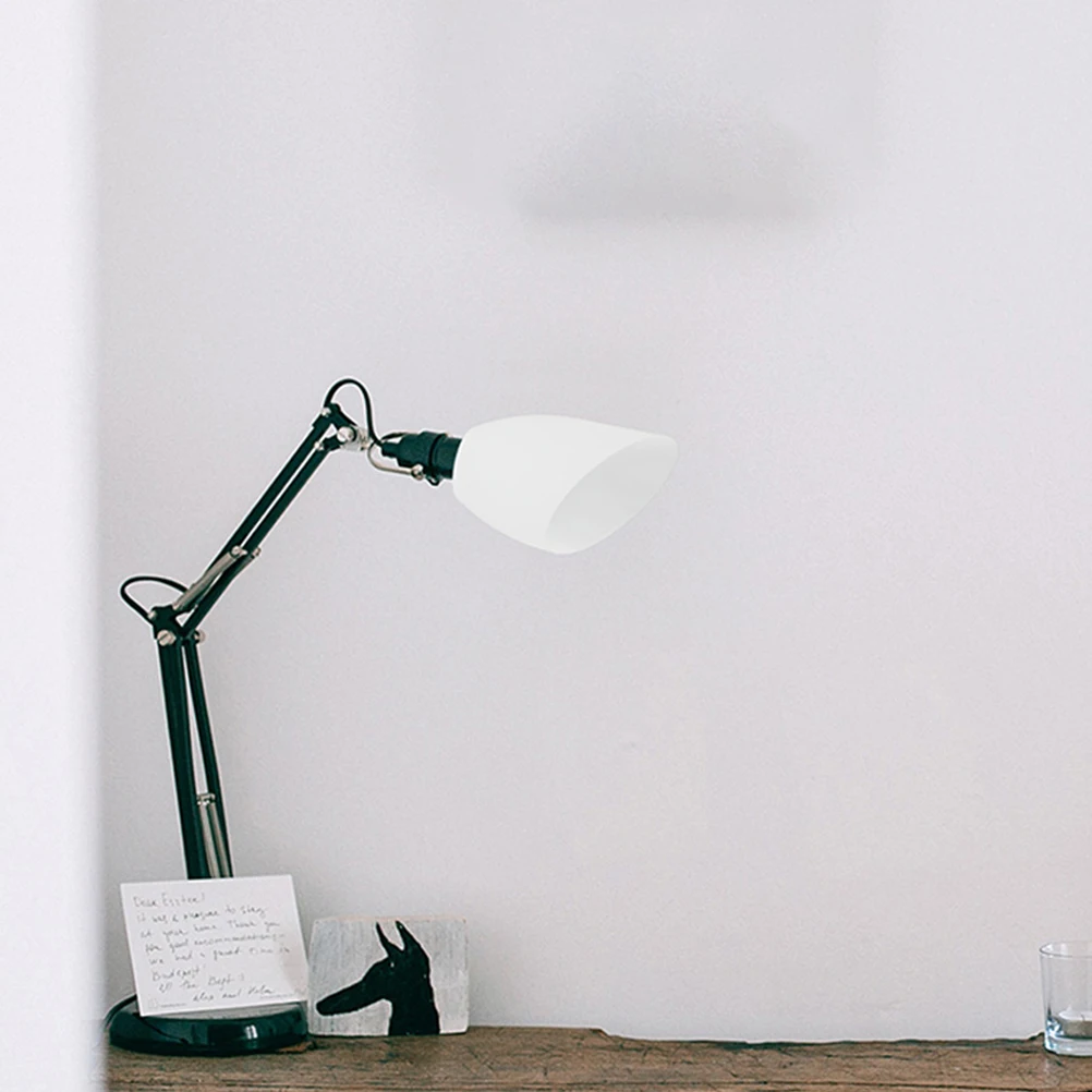 

4Pcs Plastic Lampshade Sturdy Inclined Head Lamp Cover Easy Install Table Lamp Shade Cover for Home Bedroom Living Room