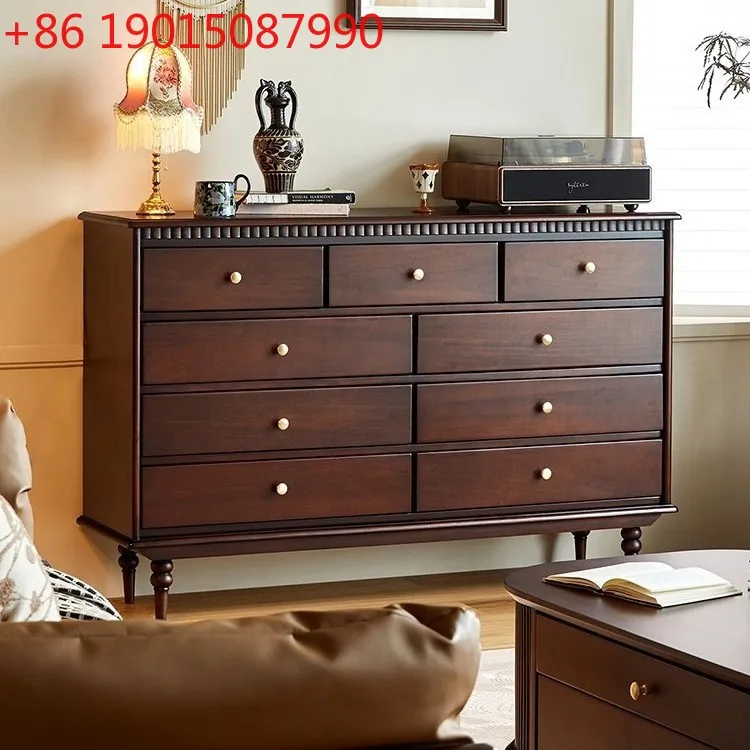 

Французский шкаф из массива дерева с девятью грудью, гостиная у стены, шкафчик для хранения вещей большой емкости, антикварная спальня