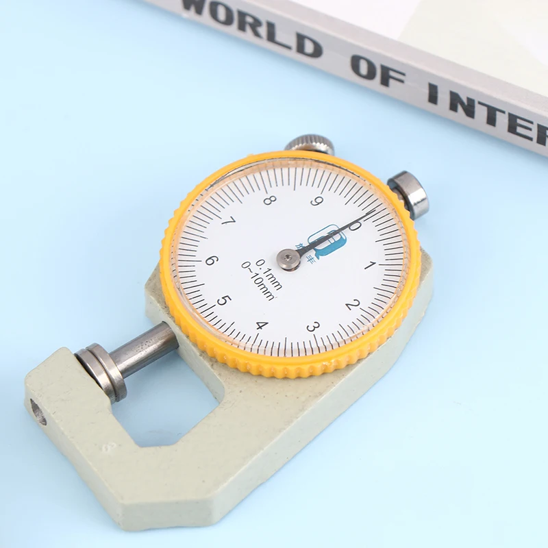 0-10mm Dial Thickness Gauge Leather Paper Thickness Meter Tester For Leather Flim Paper