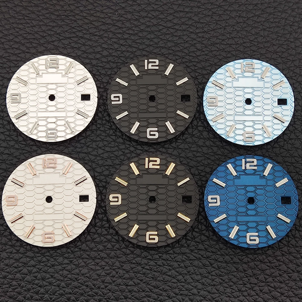 

Циферблат часов 28,5 мм, одинарный календарь, стерильный циферблат, циферблат nh35, подходит для часов nh35/nh36, механизм, детали для часов, циферблат