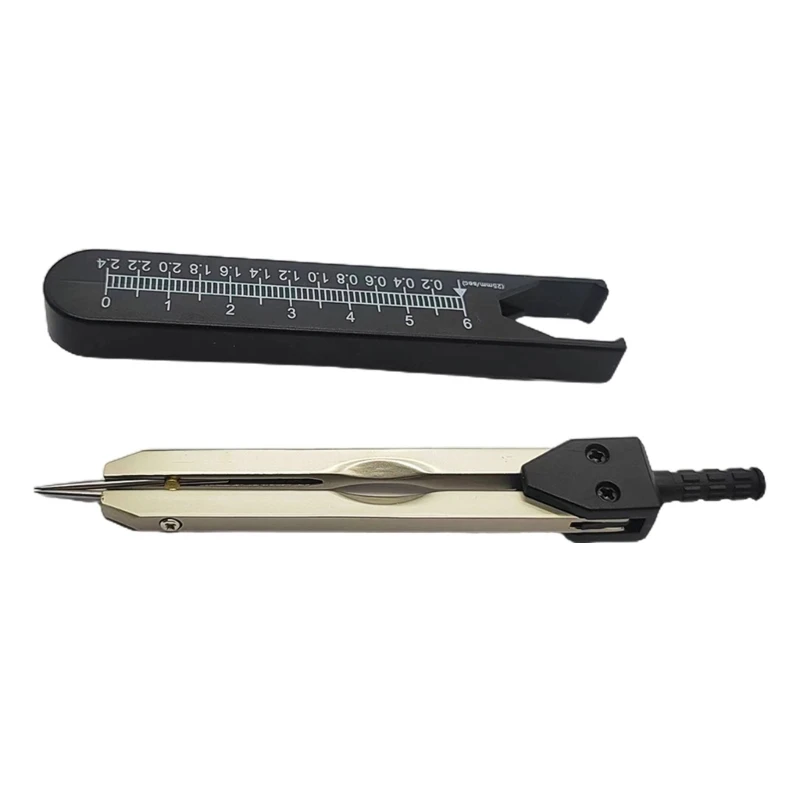 Electrocardiogram Caliper Black Calipers Electrocardiogram Divider for Nursing 0‑2.4in Ruler Drafting Divider