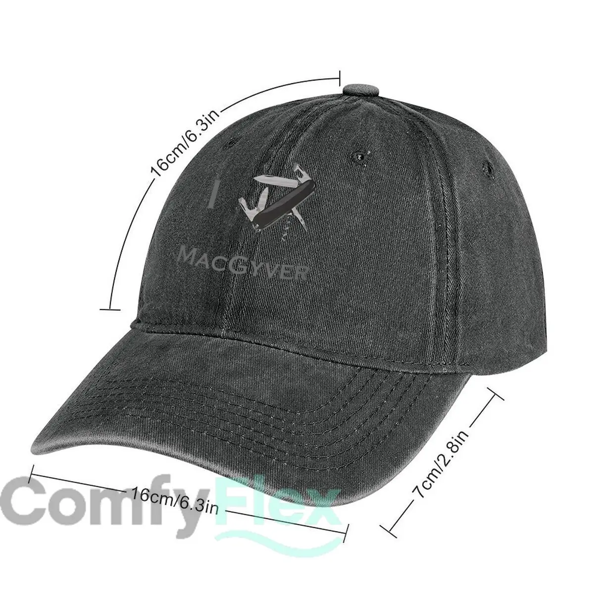 MacGyver inspired The Multi tool Symbol Washed Baseball Cap Outdoor For Womens Unisex Female Fashion Dad Hat Hip Hop