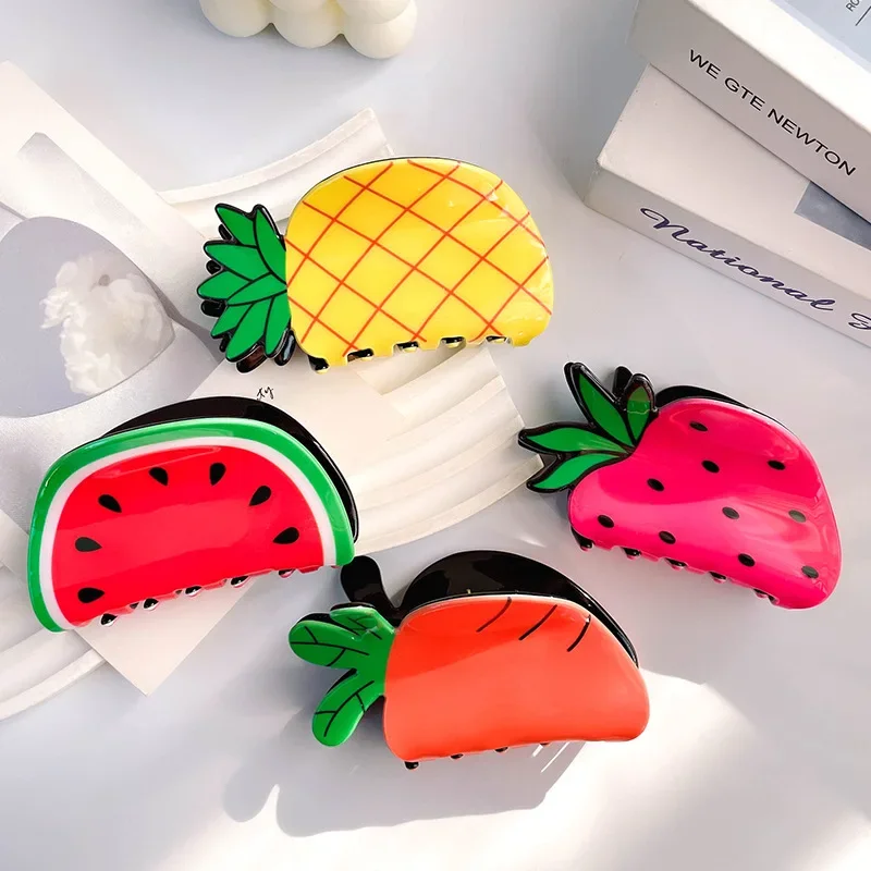 

Fashion Fresh Fruit Geometry Hair Claws Combination For Women Girls Party Hair Accessories