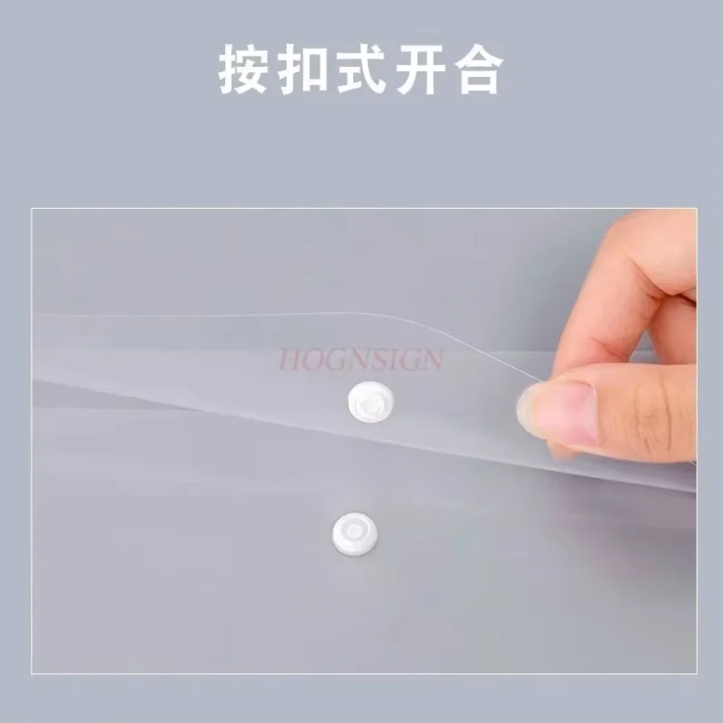 Storage bag Button bag Button bag Reimbursement document storage A5 transparent document bag Ticket holder