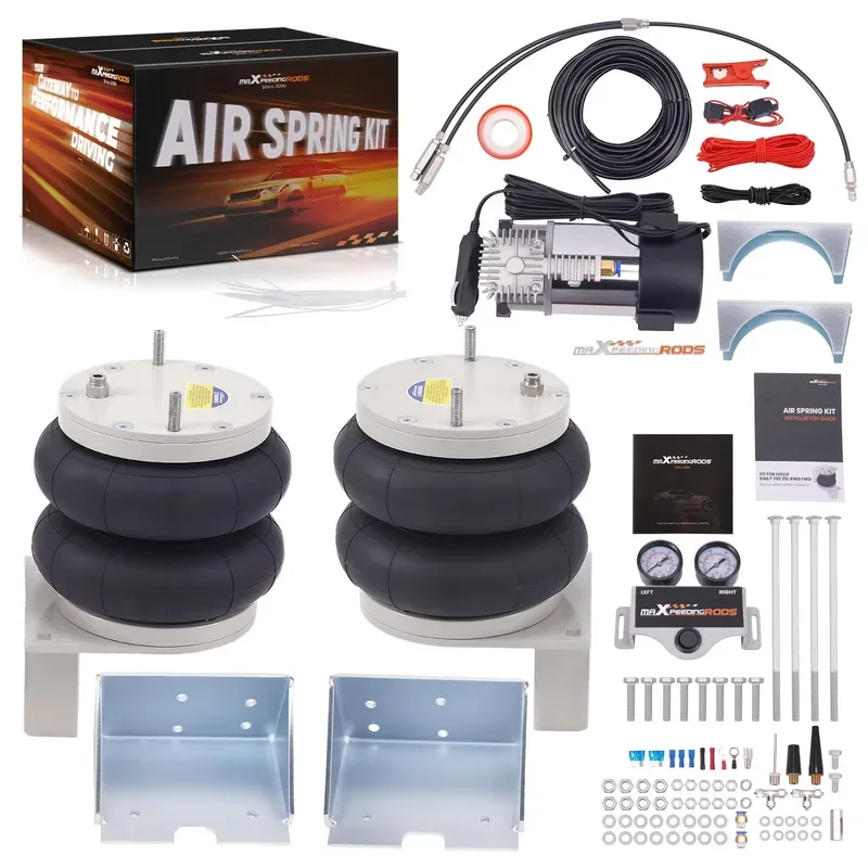 Factory Rear Air Suspension Bags Kit for Iveco Daily 35S 35L 2006-2014 RWD FWD 4000 Kg W/ Air Compressor