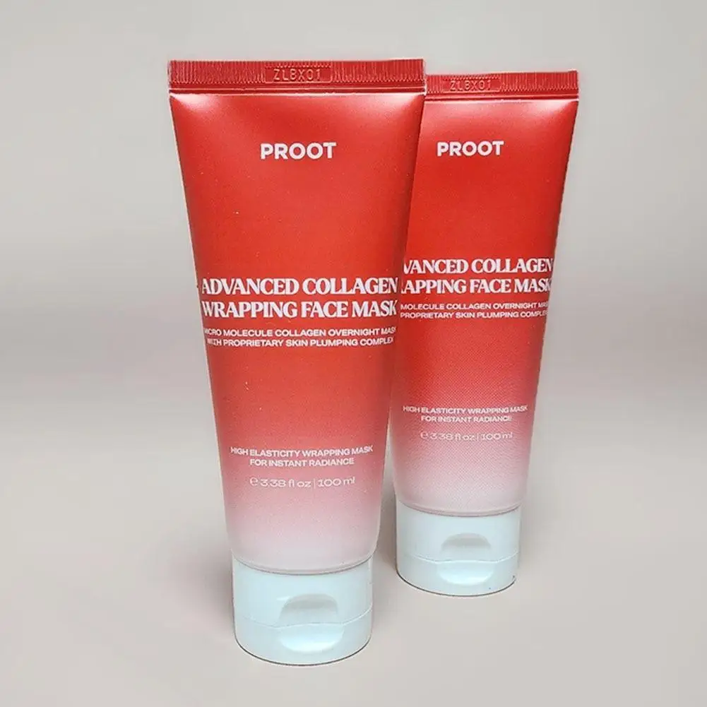 PROOT Advanced Collagen Wrapping Face Mask Hydrating Overnight Sleeping Mask for Elasticity Fine Lines Smooth Glowing Skin Care