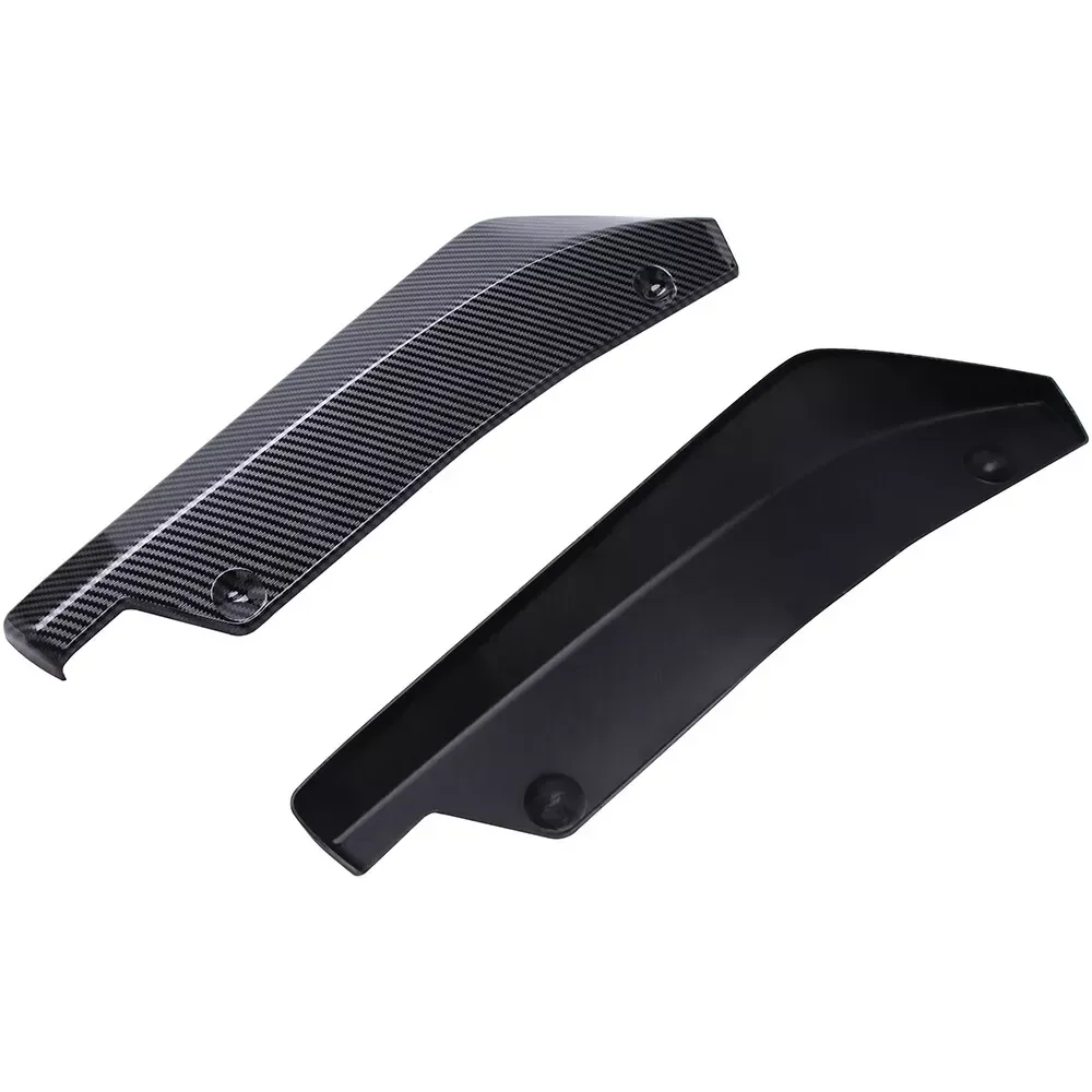 40CM Long Rear Bumper Splitter Universal For Hyundai Genesis Coupe Side Spoiler Canards Diffuser Cover Sticker Car Accessories