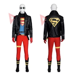 Nieuwe Kent Conner Cosplay Kostuum Jumpsuit Jas Glazen Laarzen Te Kiezen Voor Super Boy Mannen Custom Made