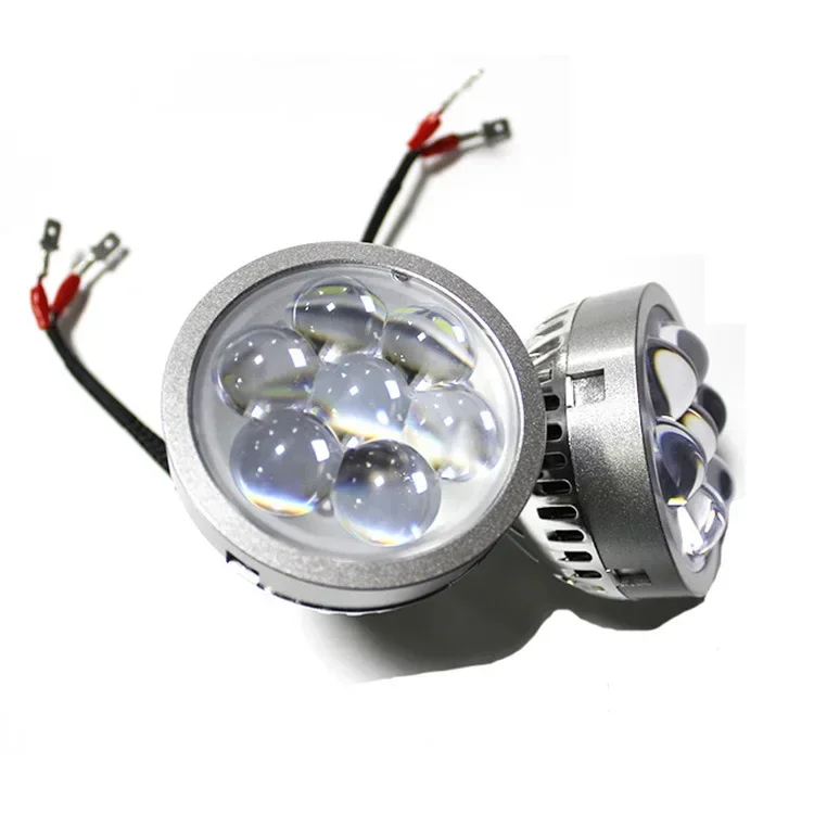 

High Beam LED HeadLight Bulbs 7inch Round Motorcycle LED HeadLamp Angle Eyes 12V 24V Turn Signal for Lada Niva Urban Offroad