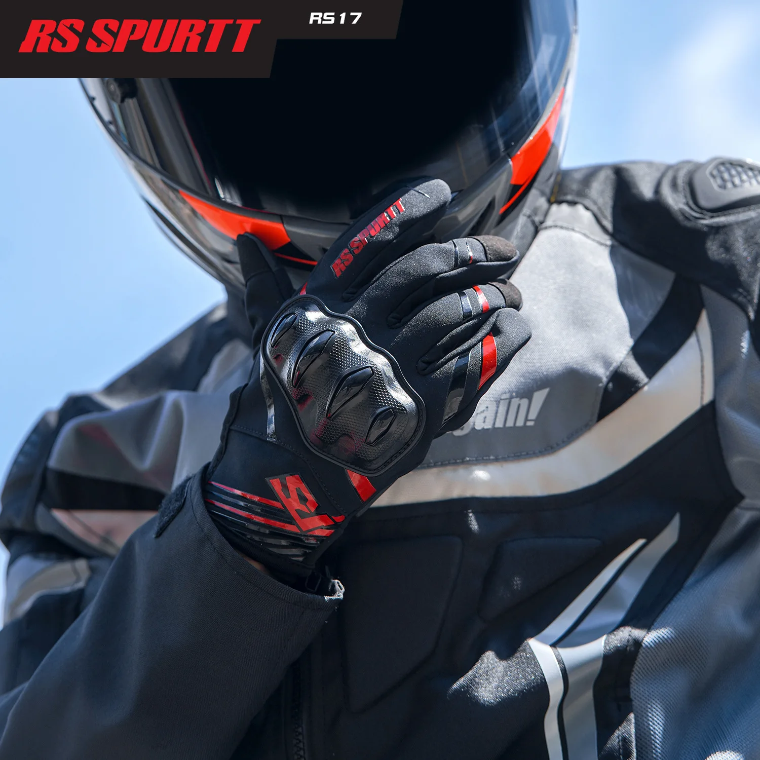 Water Resistant Motorcycle Gloves Daily Commuting Touring Protective Gear for Men Women Breathable Durable All Season