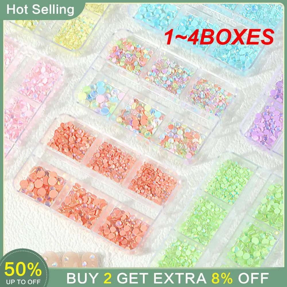 1~4BOXES Illusory Various Styles 1 Box Nail Drill Nail Glue Aurora Drill Full Luster 20g Crystal Nail Art