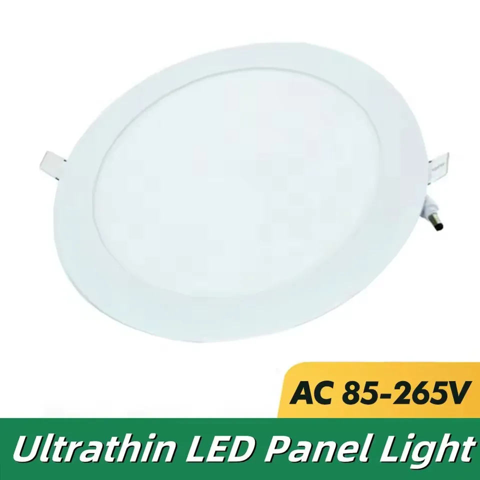 

LED Panel Light 3W 4W 6W 9W 12W 15W 25W Round Square LED Spot light AC85~265V ceiling light Indoor Recessed Downlight