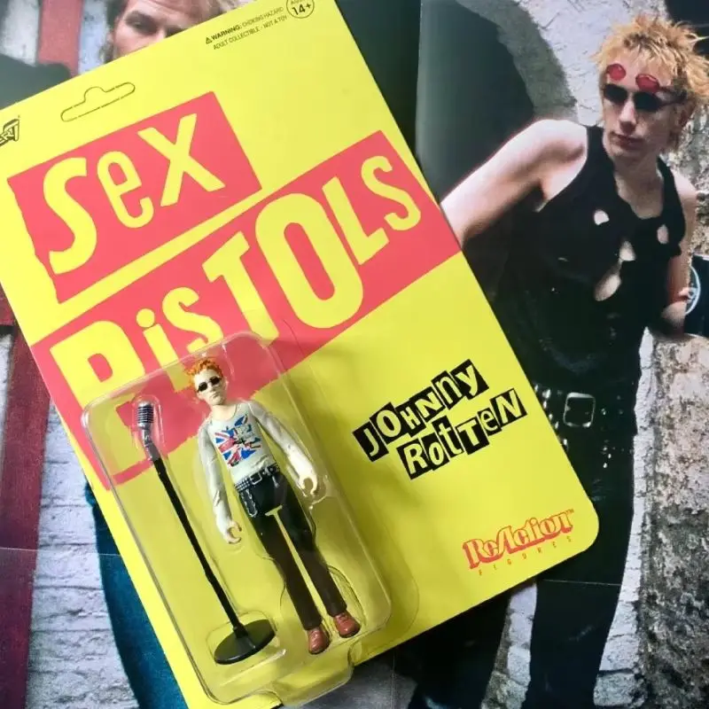 In Stock Super7 Sex Pistol ReAction Figure Music Punk Band Rock and Roll Toy Collection Gift Doll Halloween Birthday