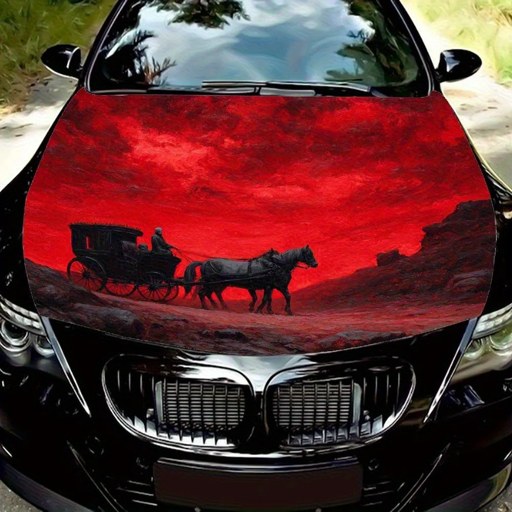 

Journey Of The Undead PVC Car Vinyl Wraps For Trucks, Cars & SUVs, Self-Adhesive Waterproof Car Hood Decal, Decorative Scratch-R