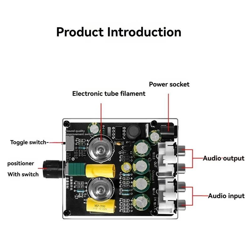 Audio Versterker 6J3 Vacuümbuis Met HIFI Voorversterker DC Ingang Gal Buffer Luidspreker Met Verbeterde Voor Home Theater DIY