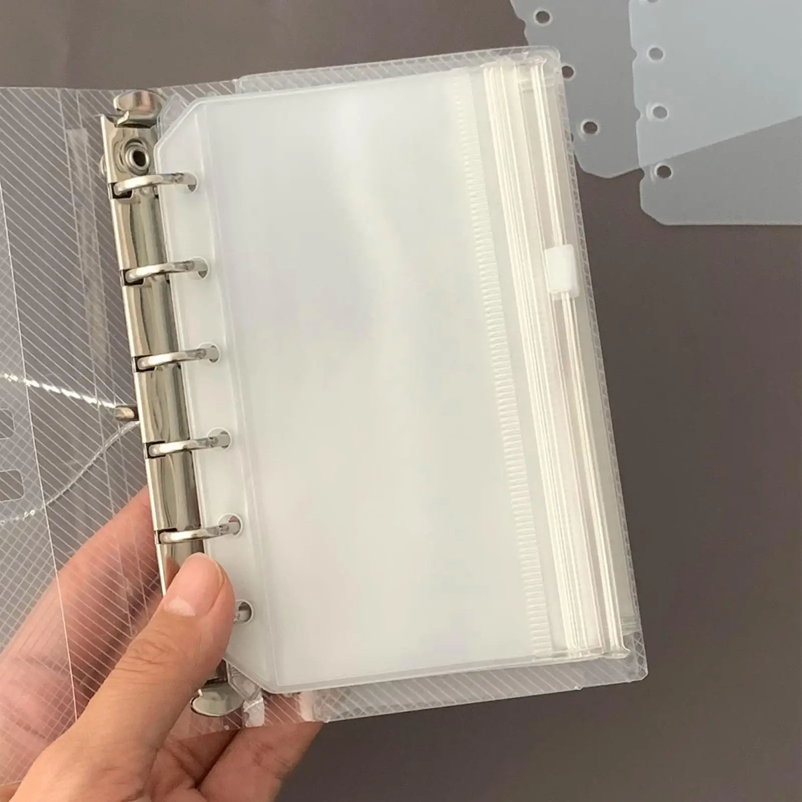 

Защитные листы для папок, 10 шт., карманы для хранения с защитой от потерь для папок с 6 кольцами для счетов-фактурных налоговых документов, проект домашнего задания